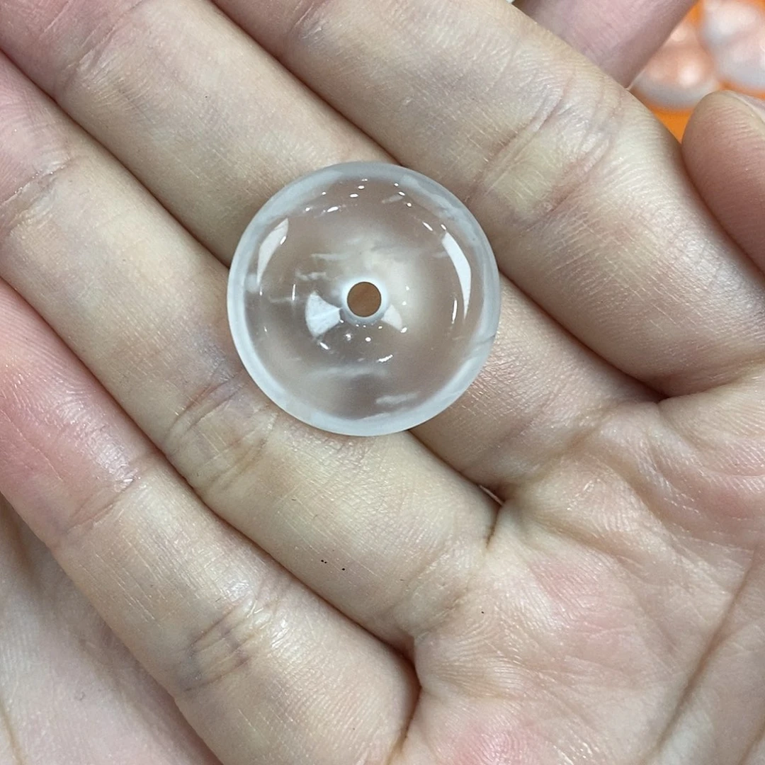银S925镀金镶嵌吊坠石英质玉