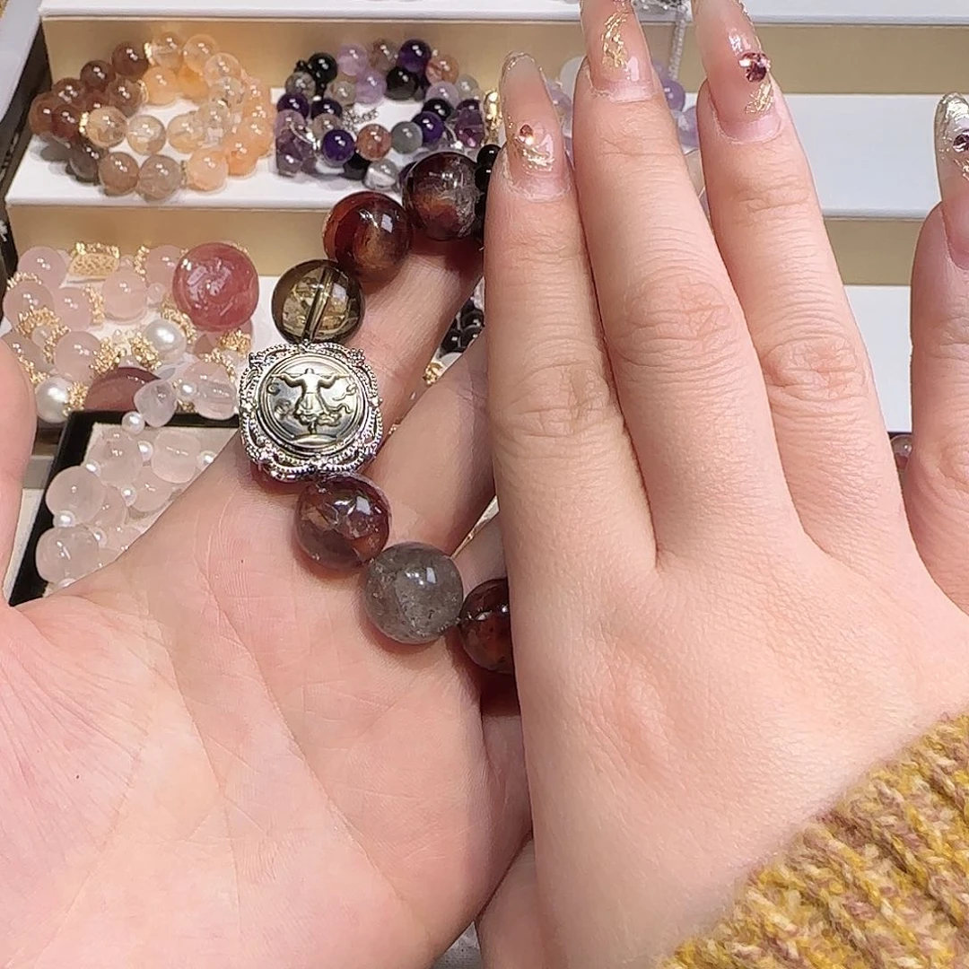 水晶手链未镶嵌摩****糖八