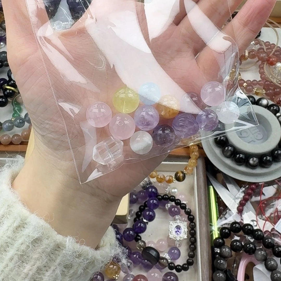 烟晶手链银S925镶嵌好