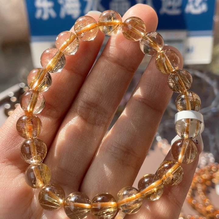 发晶手串未镶嵌金发晶