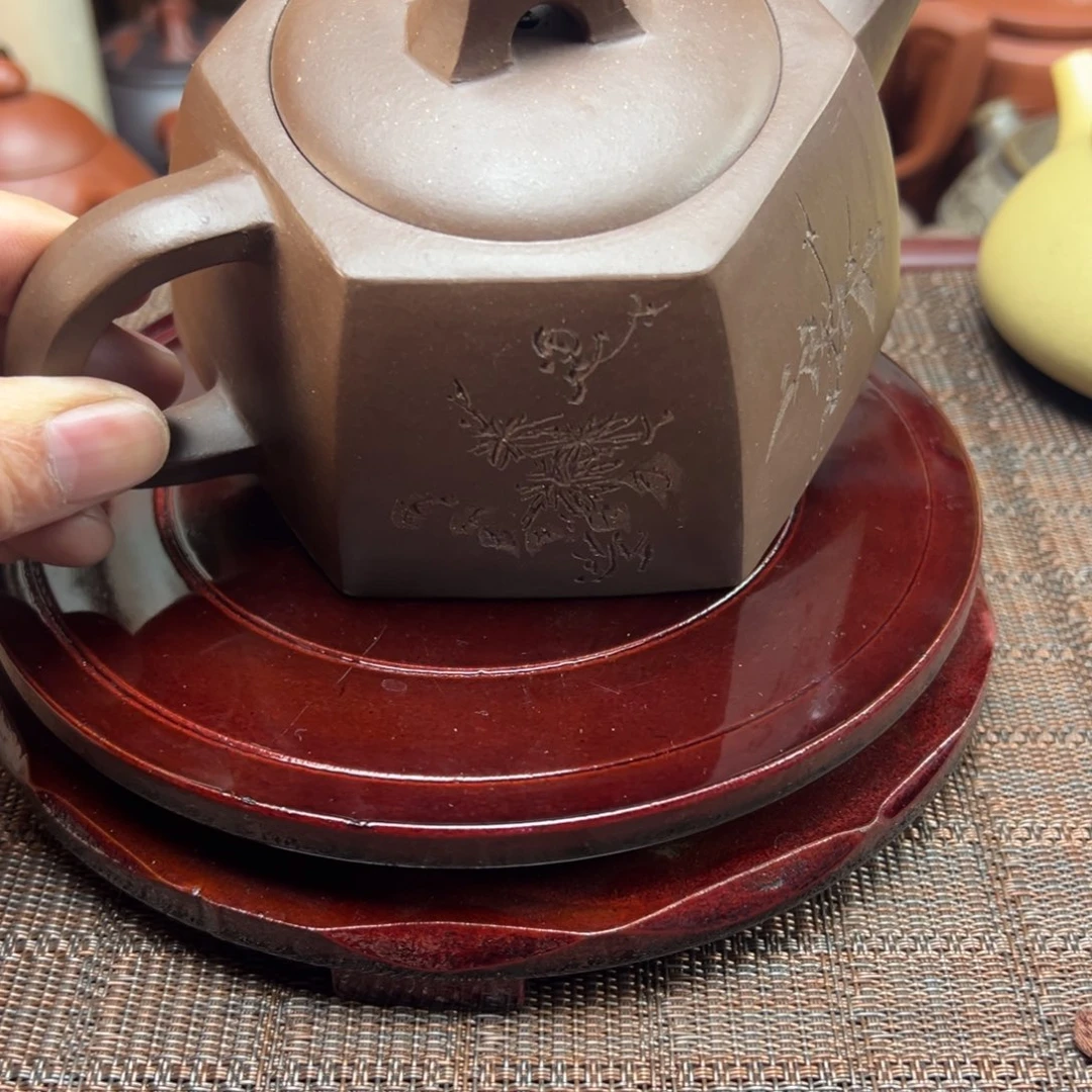 紫砂茶壶宜兴原矿紫砂壶450毫升容量