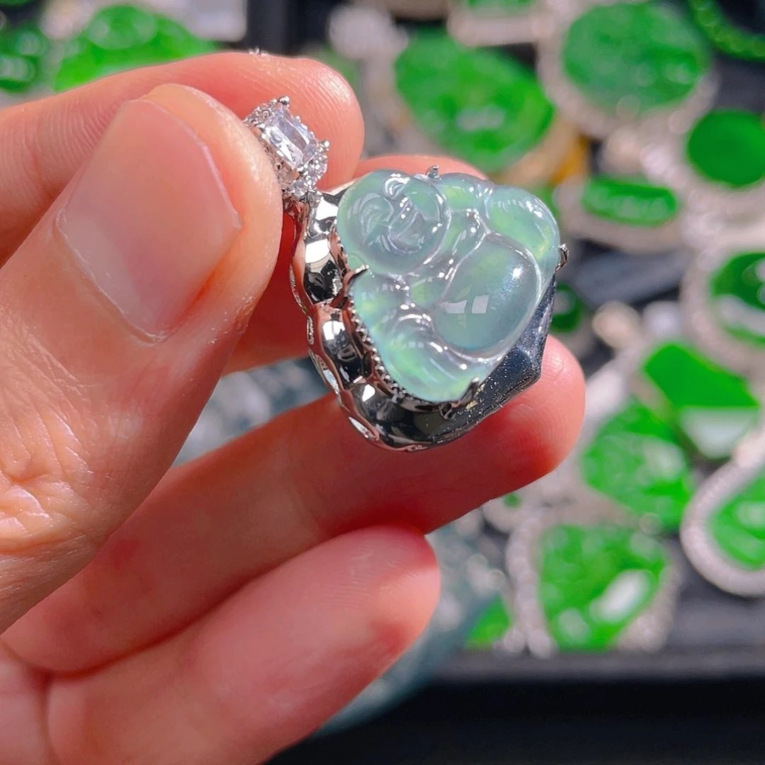 翡翠未镶嵌吊坠(不含链)