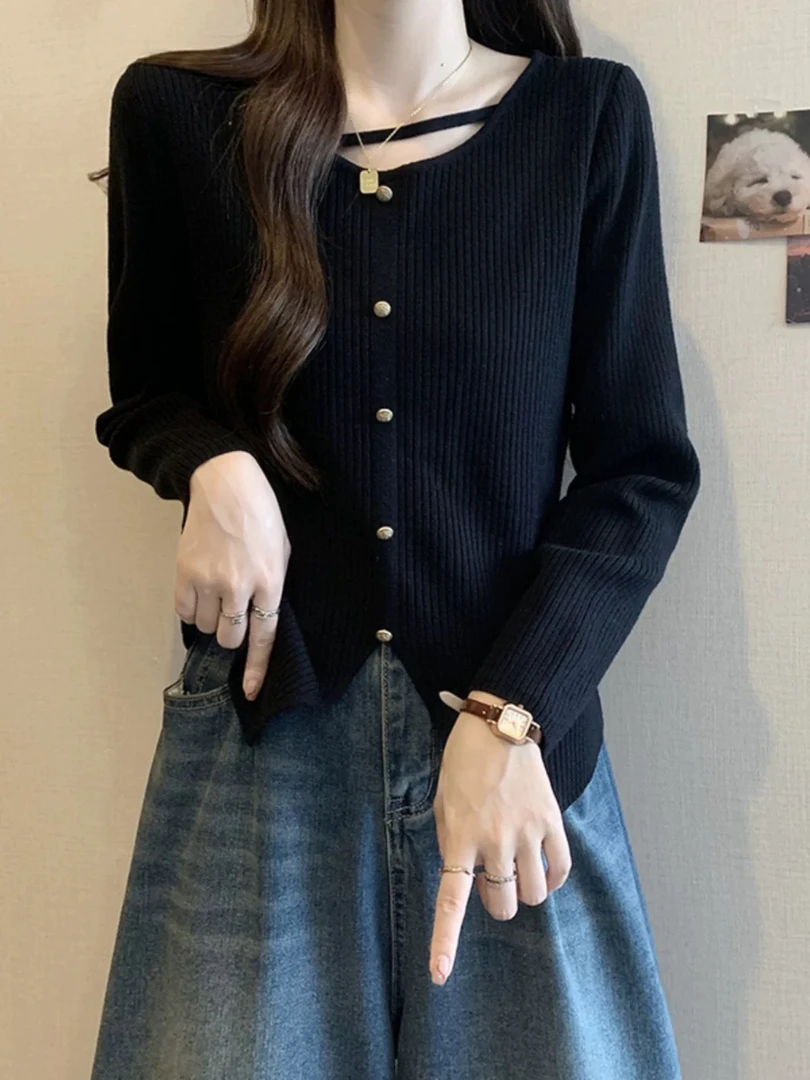 3440大码女装2024秋冬装新款洋气百搭针织衫宽松显瘦毛衣打底衫