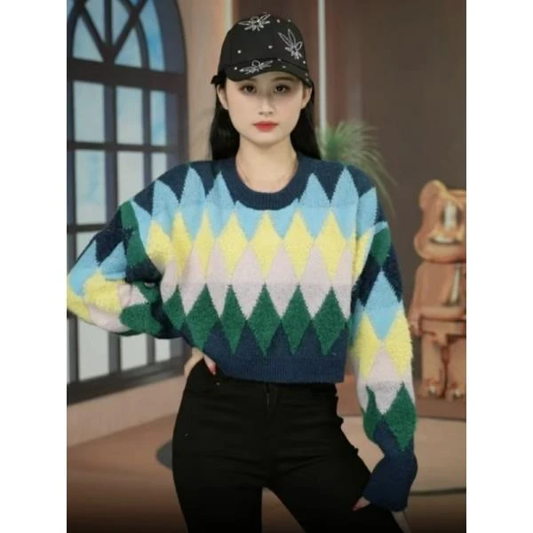 【145】潮流气质针时尚休闲韩式毛衣百搭设计师长袖——145