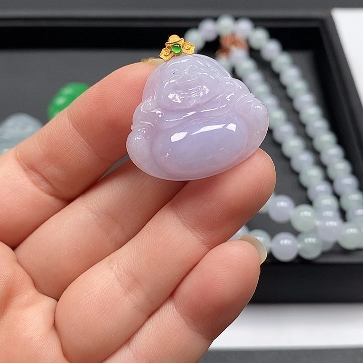 颈饰未镶嵌翡翠佛公