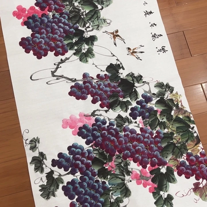 国画纯手绘手工国画作品福利138/68