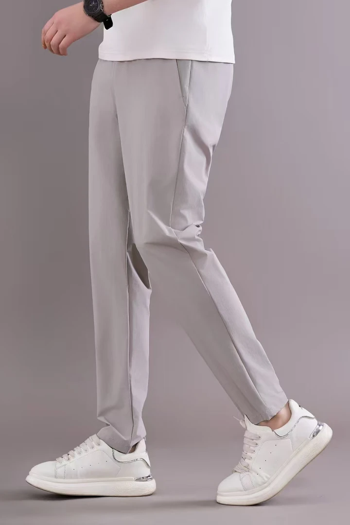 速干透气长裤中腰春季休闲裤百搭九分男装薄款速干裤A521