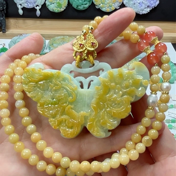 颈饰未镶嵌翡翠吊坠