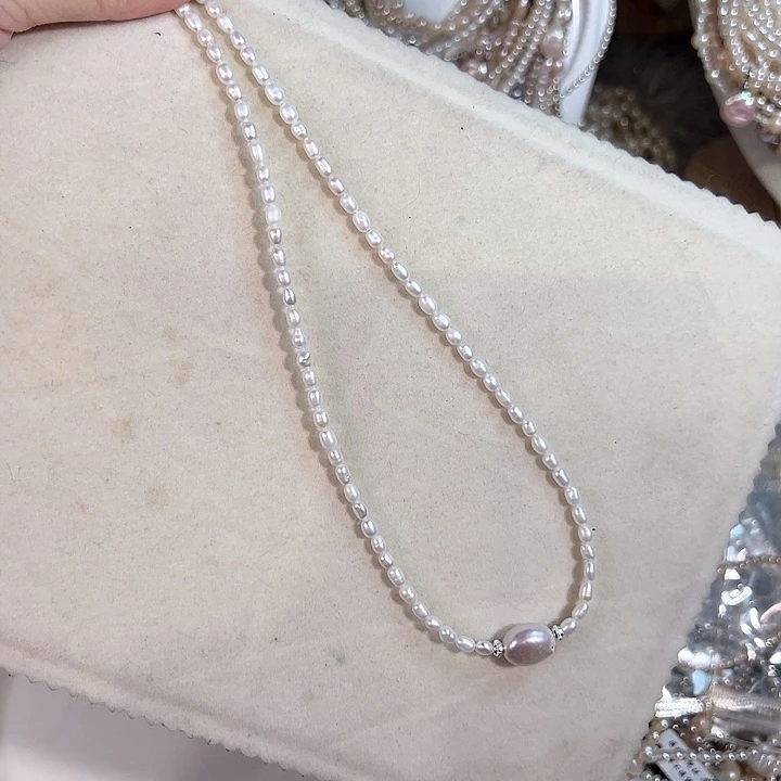 银S925镶嵌淡水珍珠时尚手链设计款