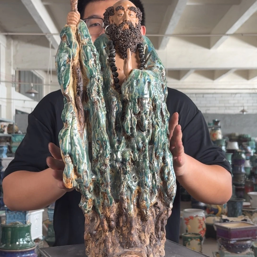 。一风堂石湾花盆 高56