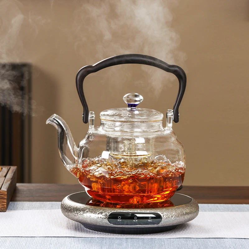 新款小坐电陶炉炉迷你茶道茶炉家用烧水保温定时围炉茶壶茶具