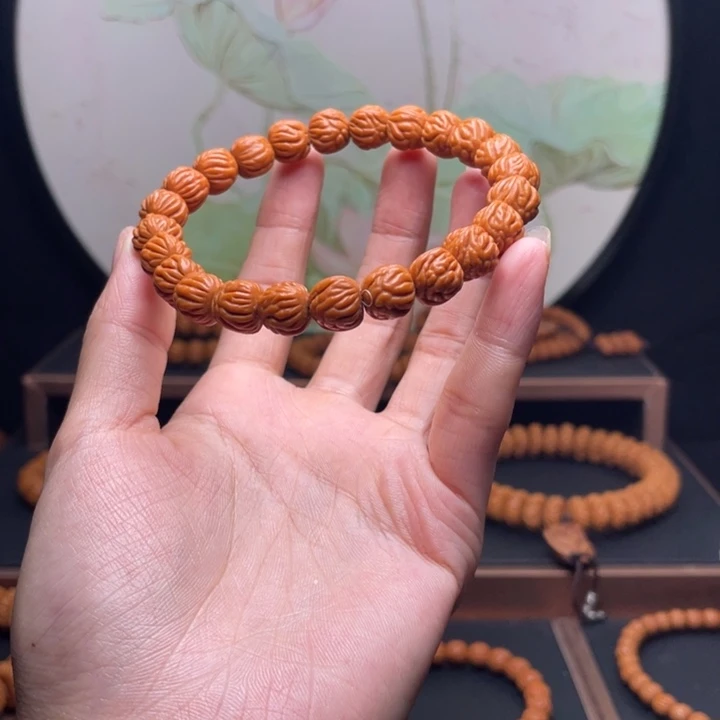 昨***-手串桃核龙纹桃核小飞龙