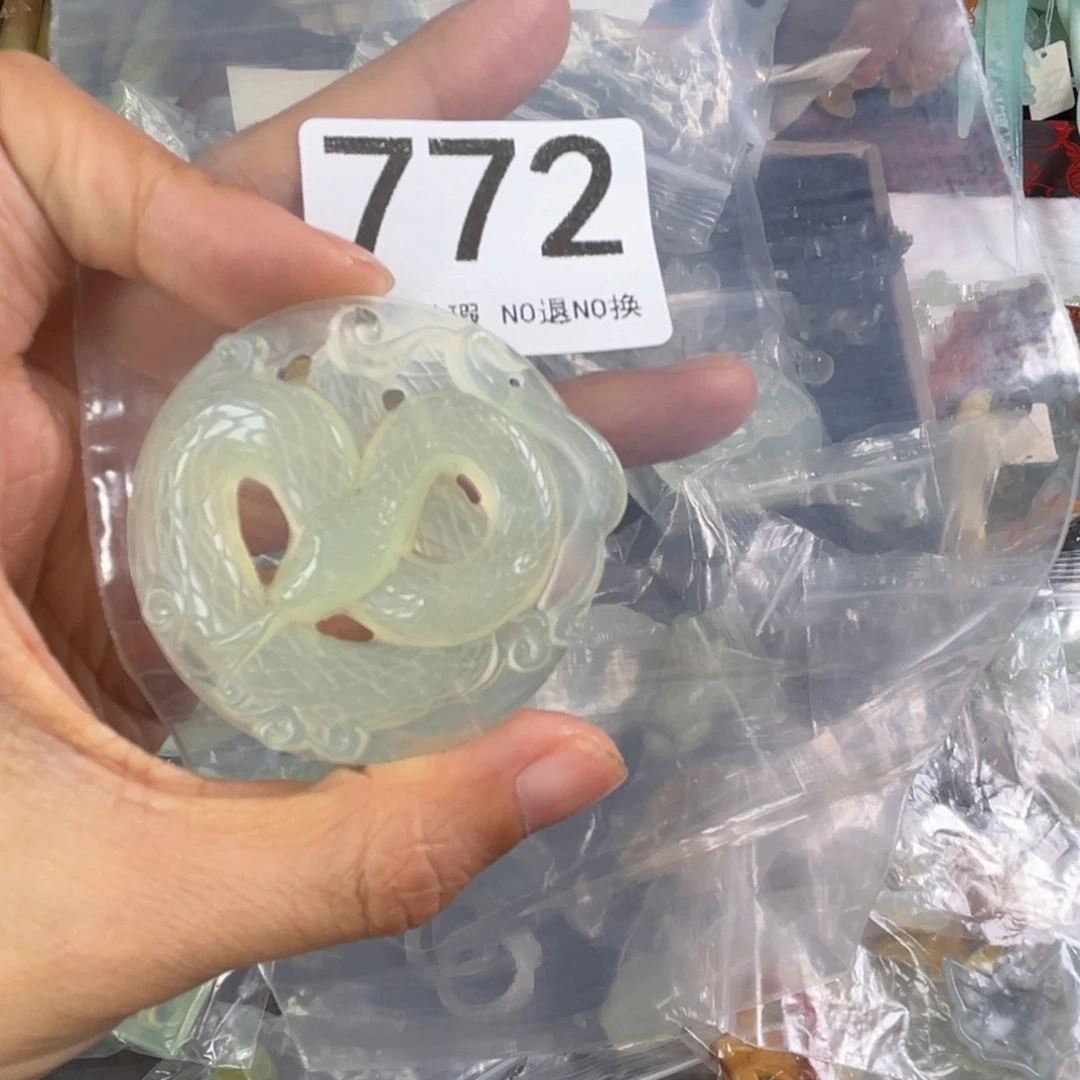 岫玉未镶嵌发饰小***悠
