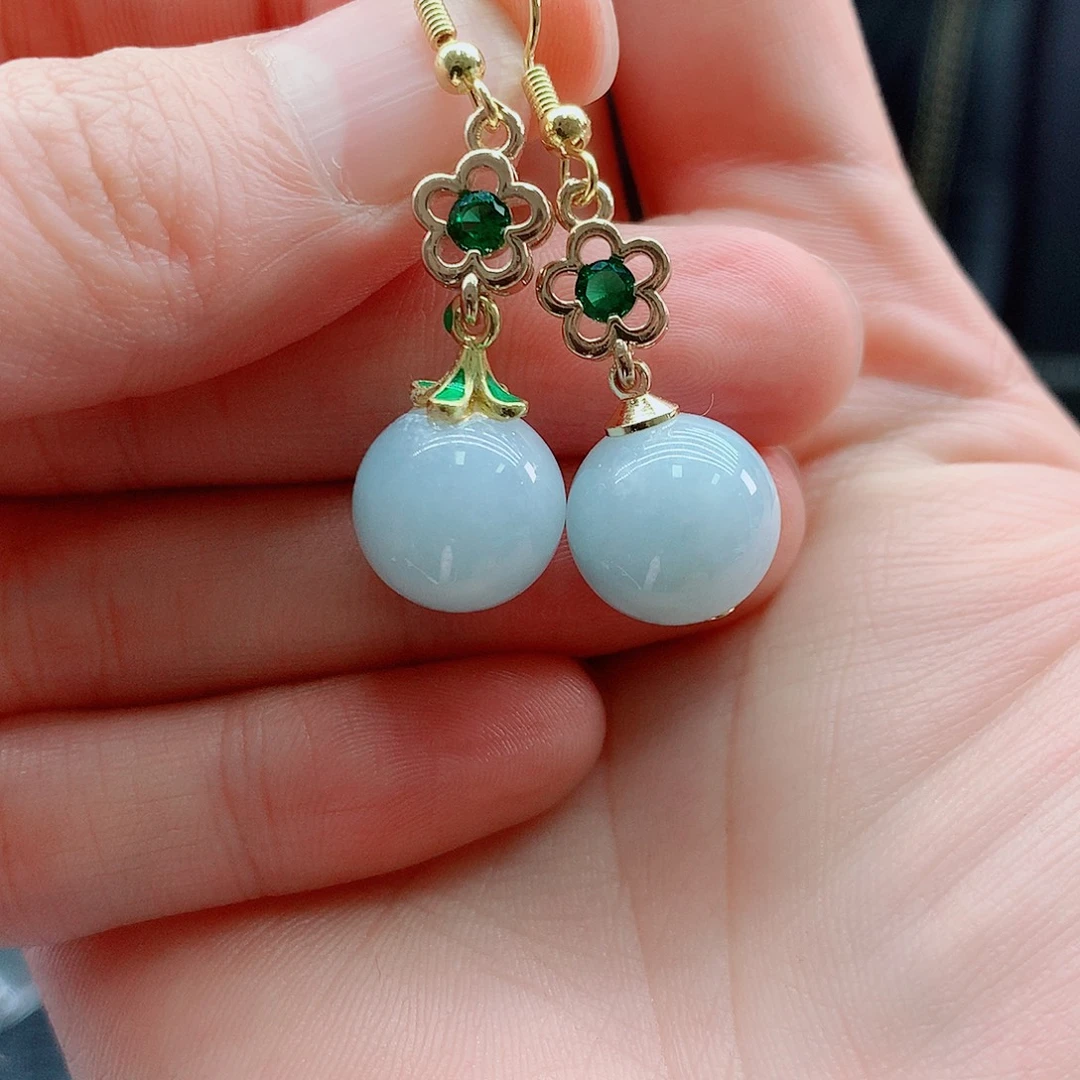 翡翠银S925镶嵌颈饰