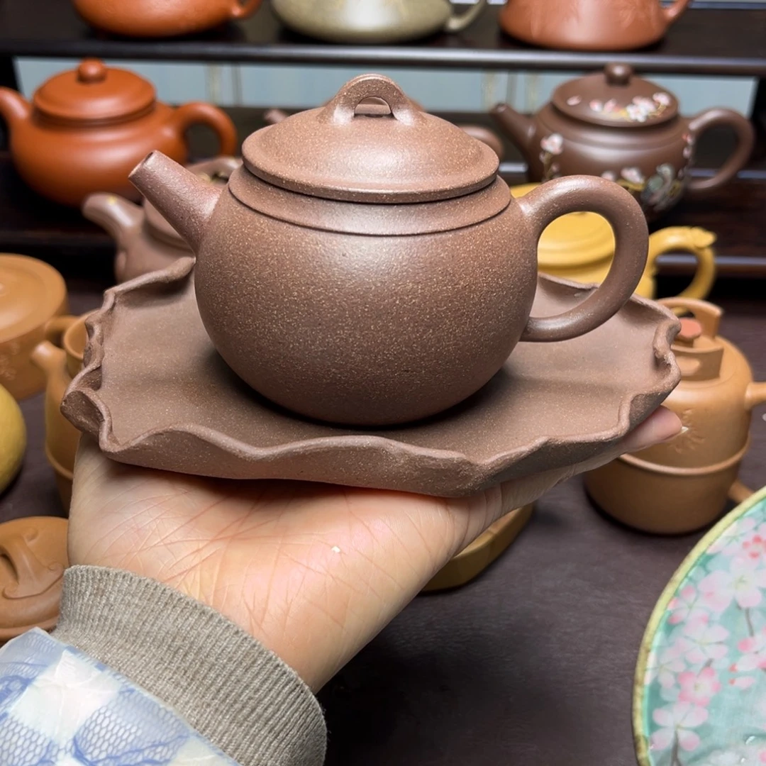 诗***方紫砂茶壶手工制作原矿紫砂