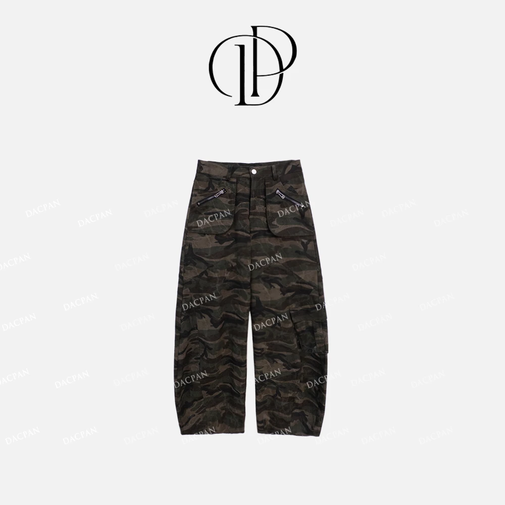 DACPAN-“明洞打卡”时尚迷彩工装弯刀裤 2025/盼·PP 9963