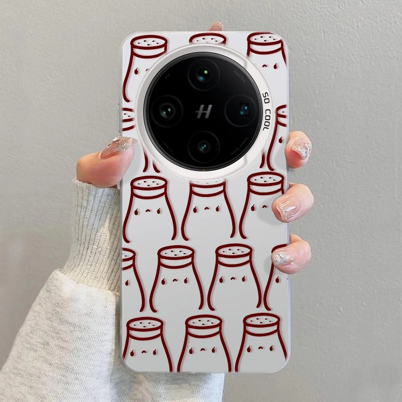 红盐巴罐子适用OPPOFindX8Pro手机壳创意X7ultra男款VIVOX200磨砂