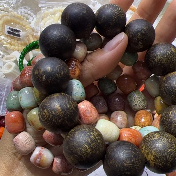 核桃手串/手链1.2老邢多宝姑娘玉