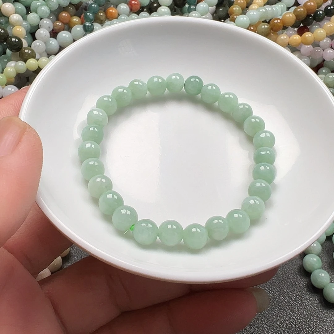 翡翠手链未镶嵌曙****语货主老华