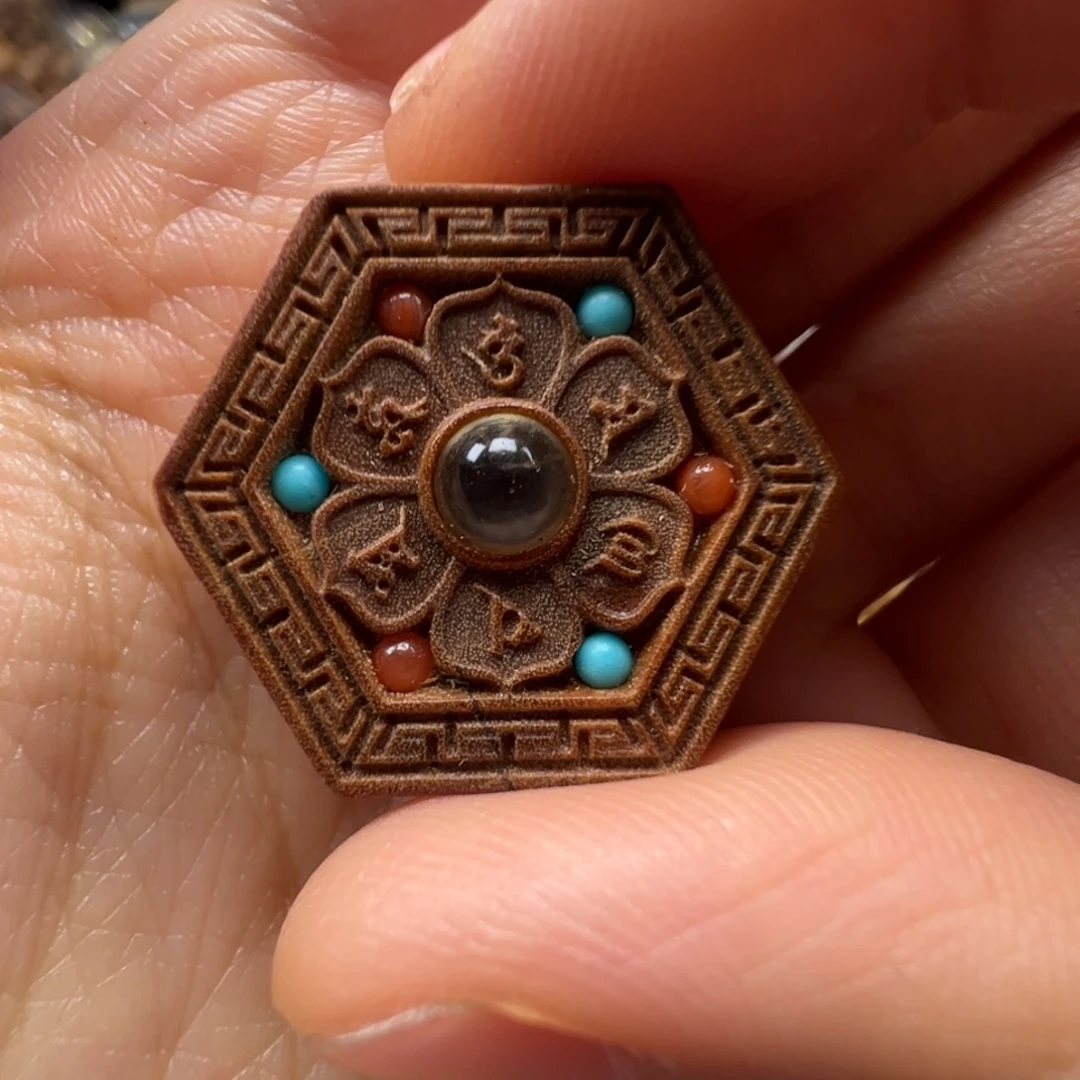 檀香木六字真言老山檀