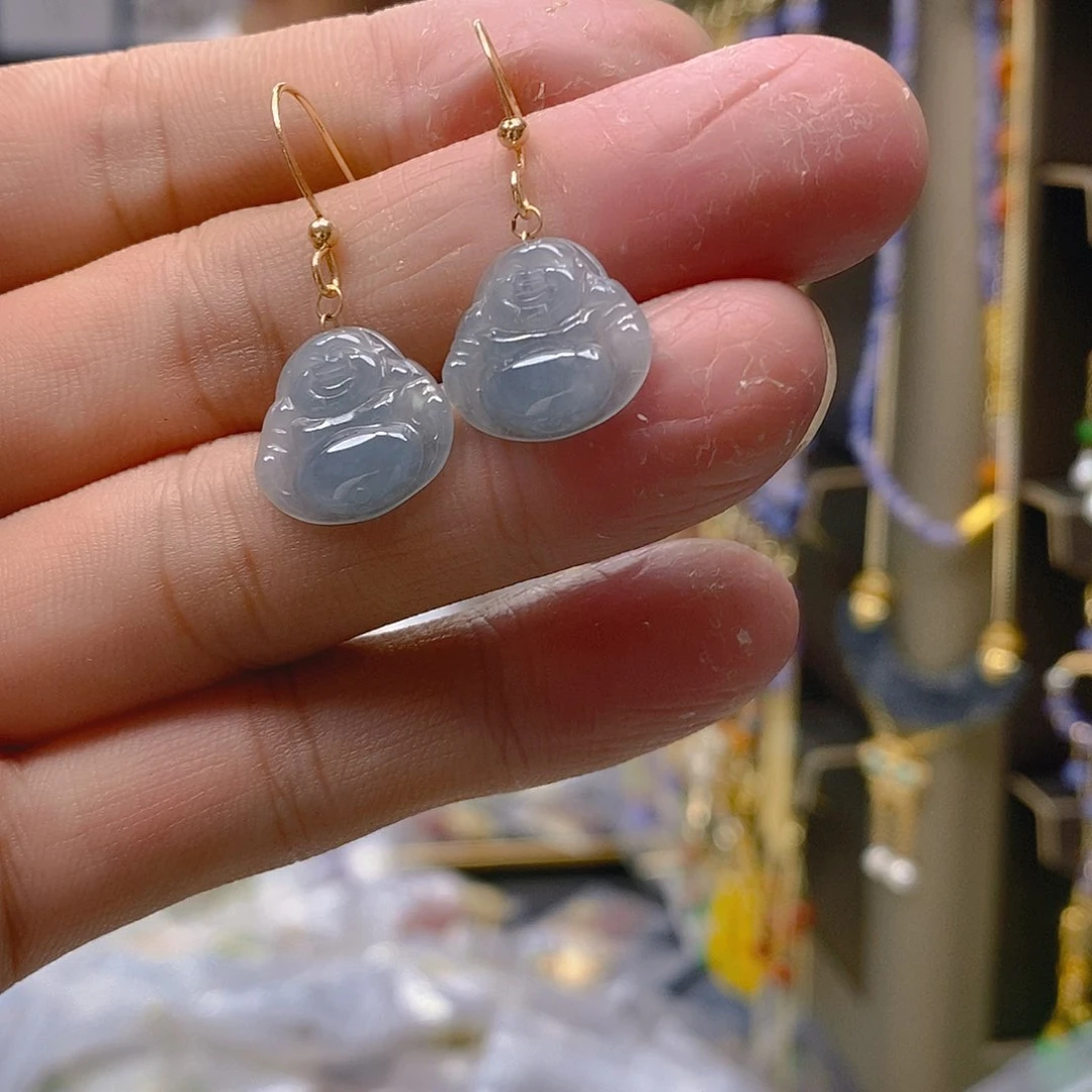 翡翠合金耳饰翡翠