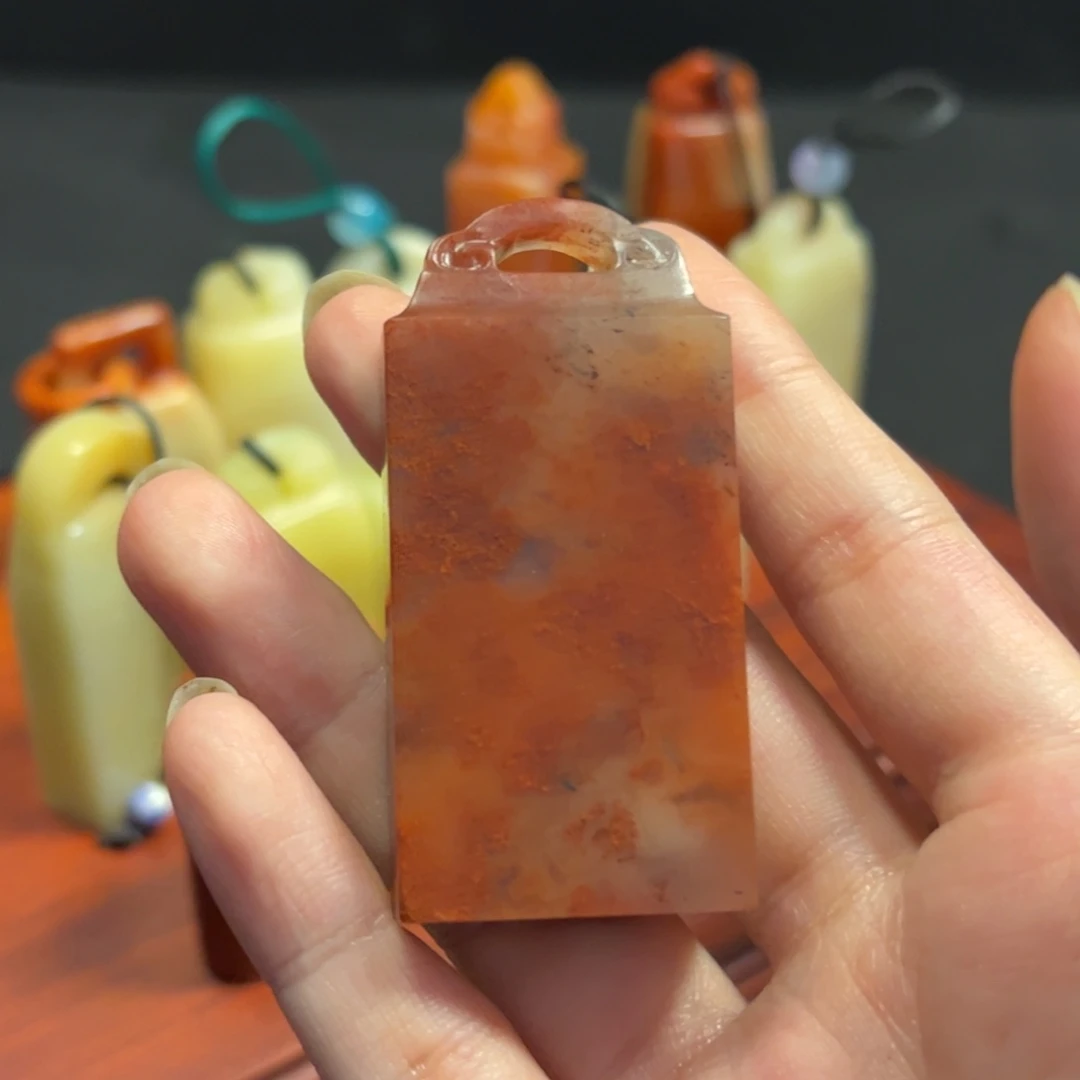 漠***北寿山石雕刻印章11