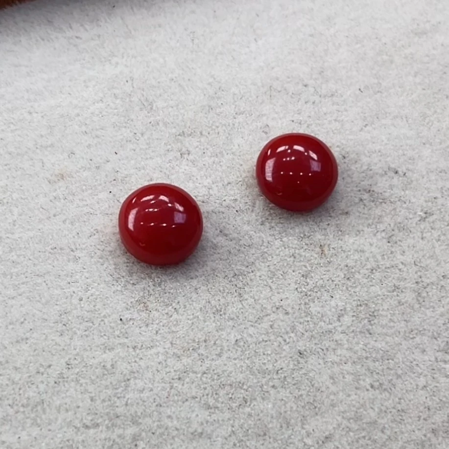 天然宝石红珊瑚裸石