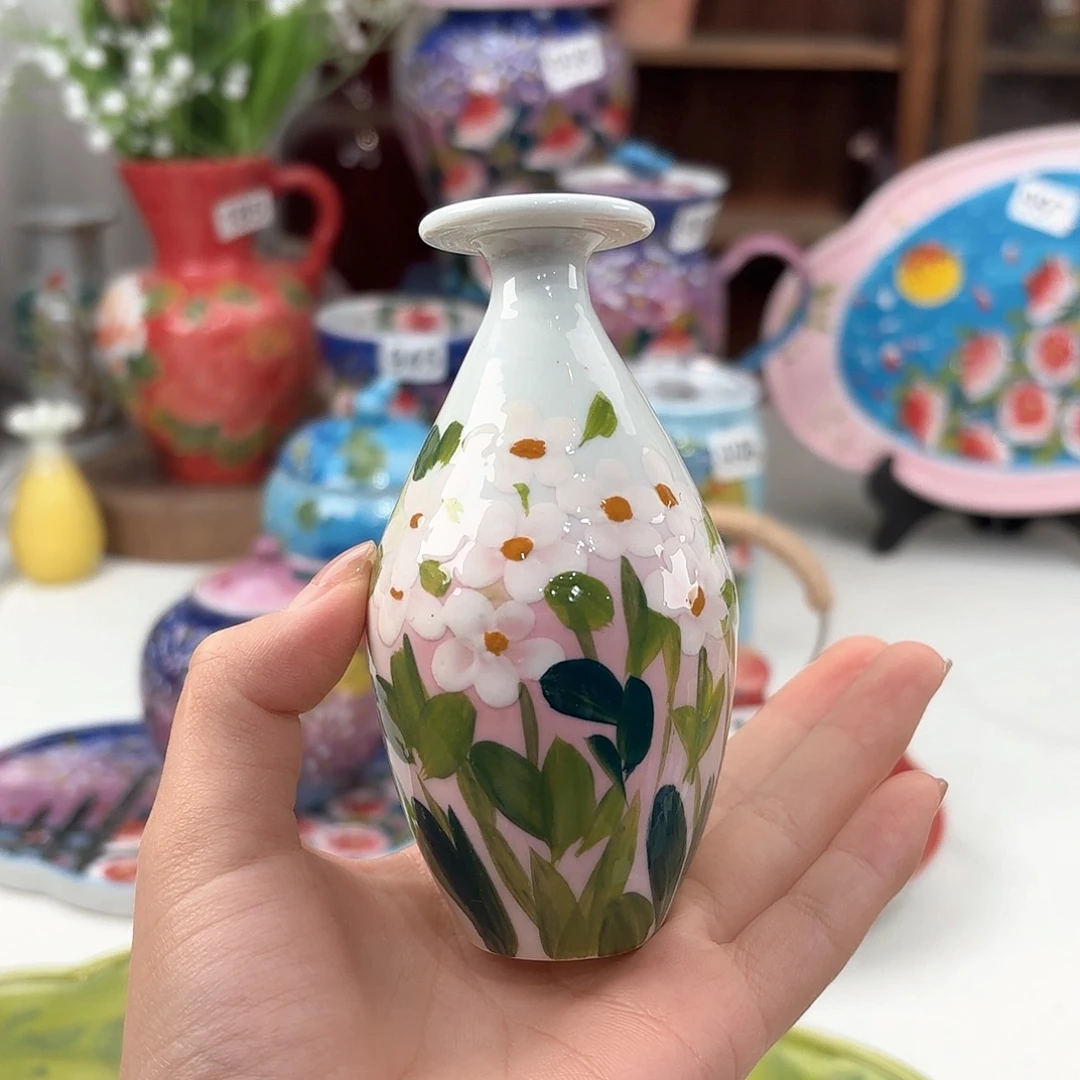 景德镇手绘高温釉下彩陶瓷茶具