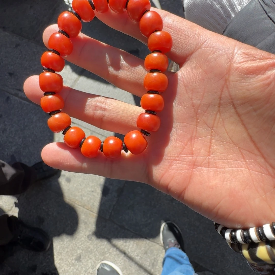 南红玛瑙未镶嵌手链