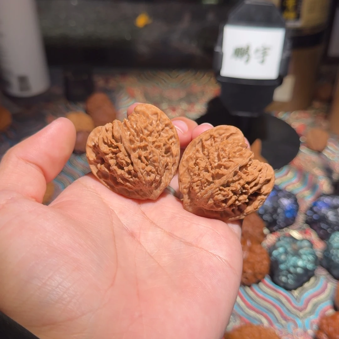 文玩核桃把件1965号42桃心满天星文玩核桃