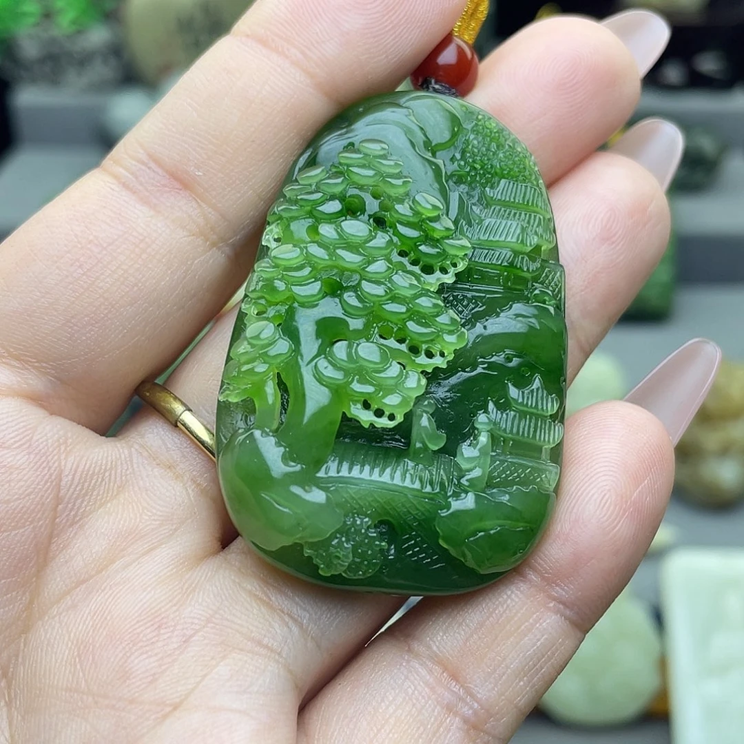 和田玉未镶嵌颈饰
