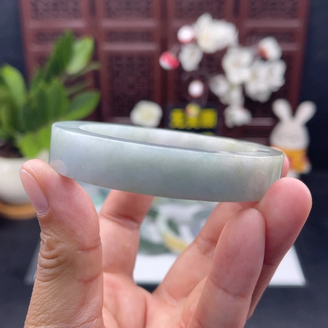 定制翡翠未镶嵌58-60正圈手镯