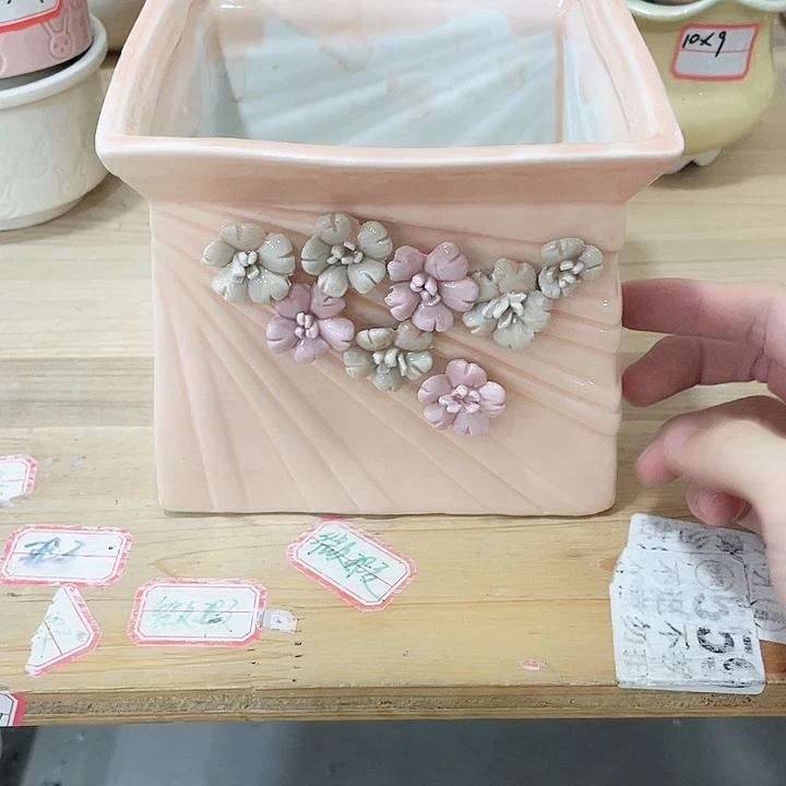 陶瓷花盆全场12包邮
