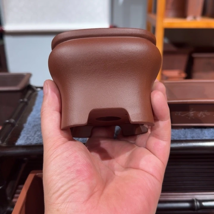 紫砂花盆原矿紫泥