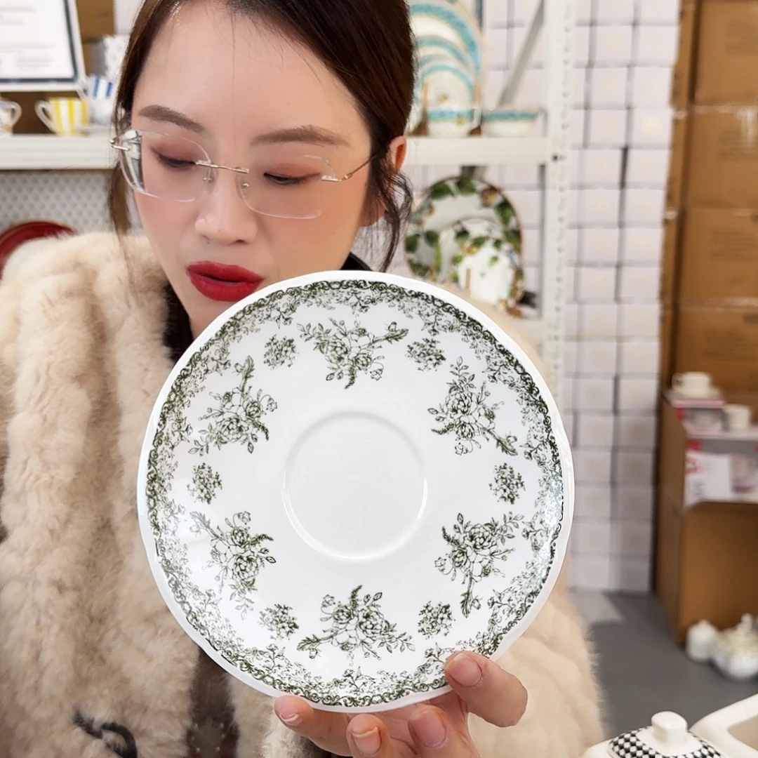 骨瓷骨瓷6英寸味碟15cm 10个实用外贸骨瓷