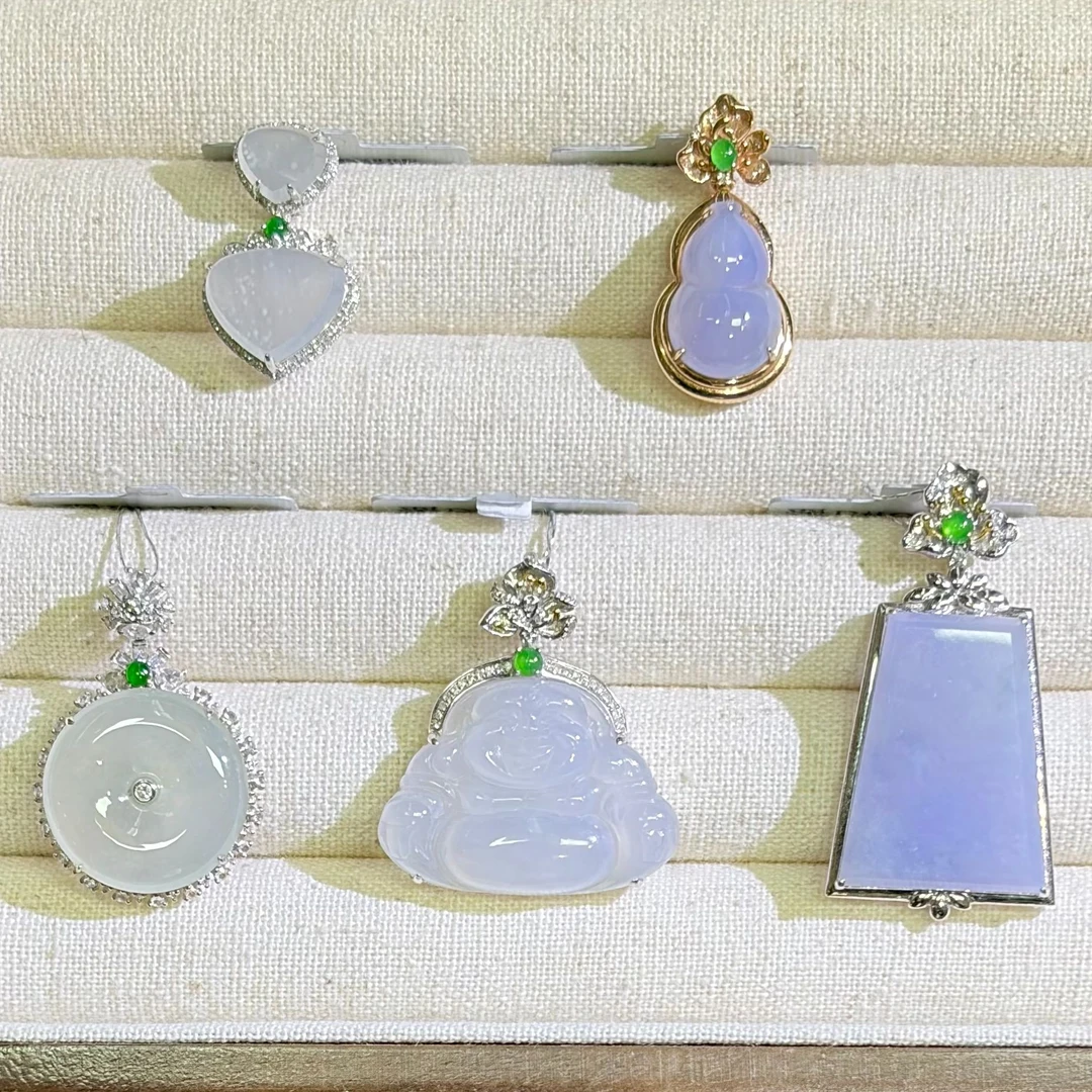 翡翠吊坠1件-18K金-多样性发货只发一件-BF4-BK|CXQ21