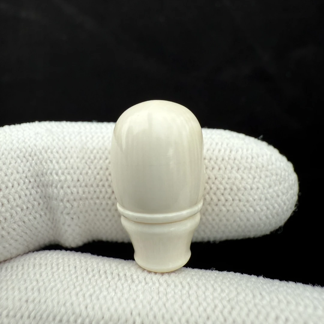 G3555天然猛犸牙 三通11.6*21mm支持复检假一罚四