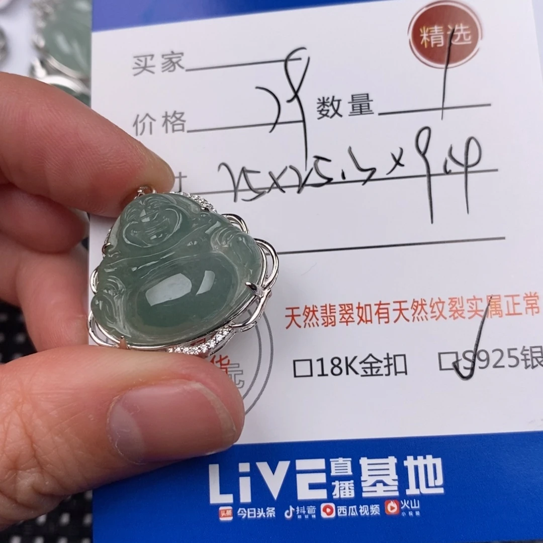 翡翠银S925镶嵌颈饰