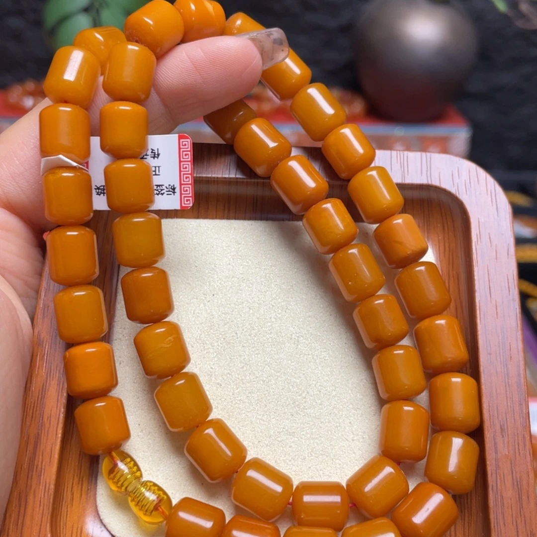 蜜蜡未镶嵌颈饰项链
