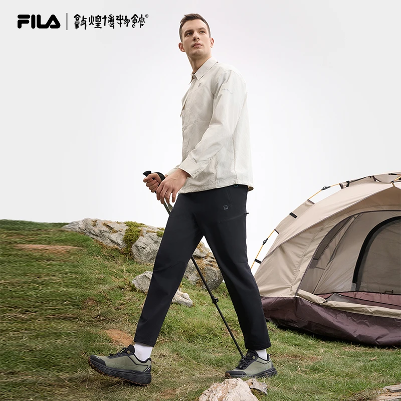 Fila/斐乐男款【户外运动休闲时尚梭织长袖衬衫】外套A11M517401F
