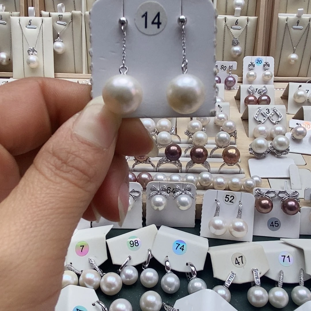 颈饰淡水珍珠银S925镶嵌