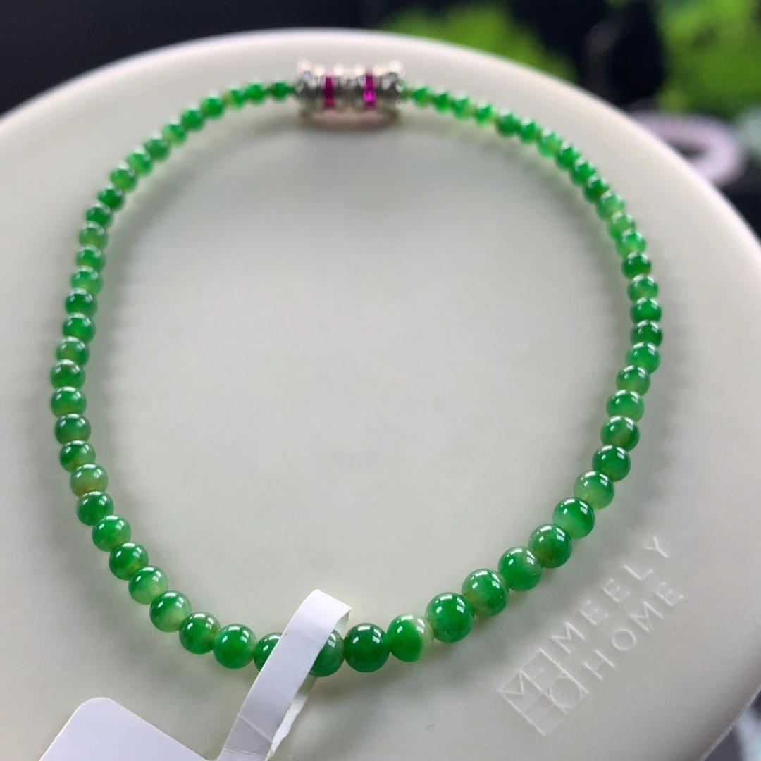 翡翠未镶嵌手链卡2.5～3.6