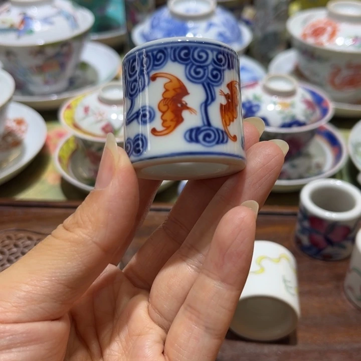 茶杯盖碗陶瓷手绘