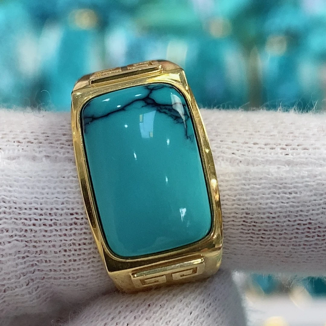 绿松石配饰18K金镶嵌