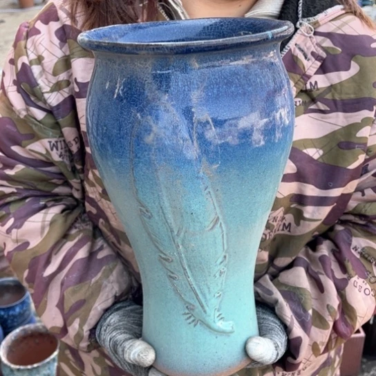 红陶口18高34瑕疵