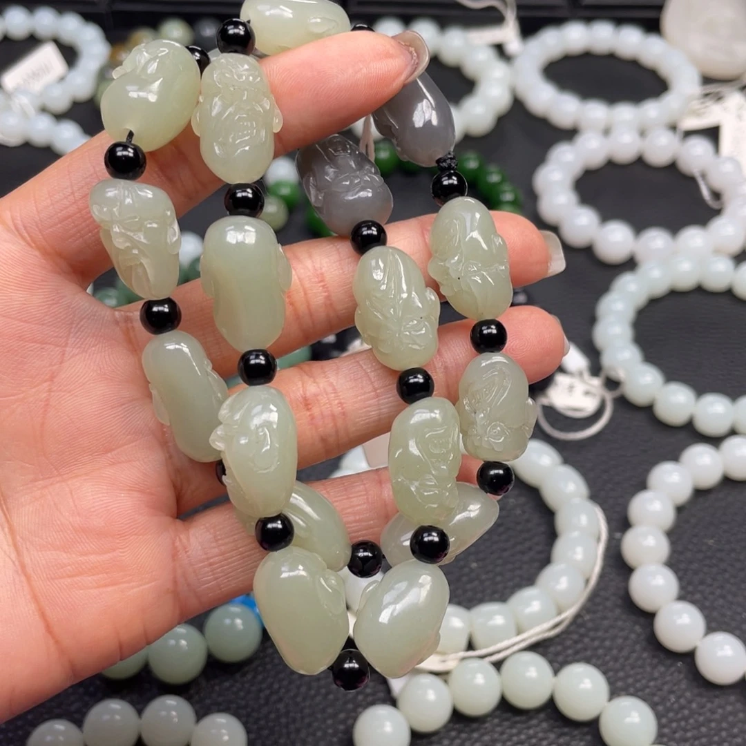 和田玉未镶嵌手链