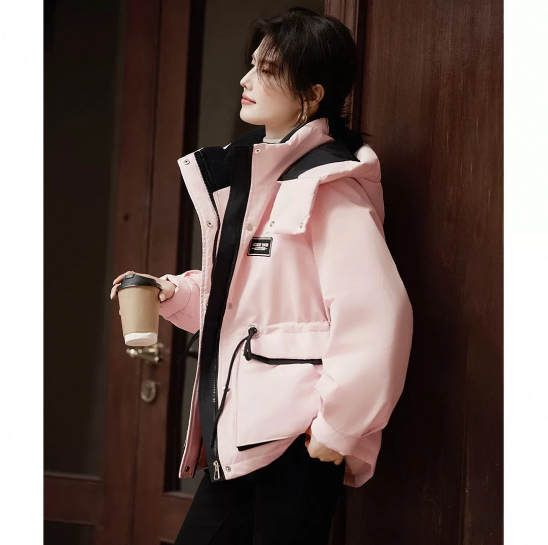 YT014 女款冬新品连帽时尚户外羽绒服9016