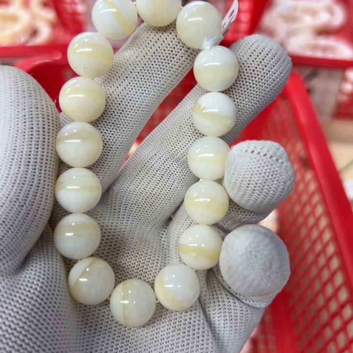 白玉菩提手串黄色963