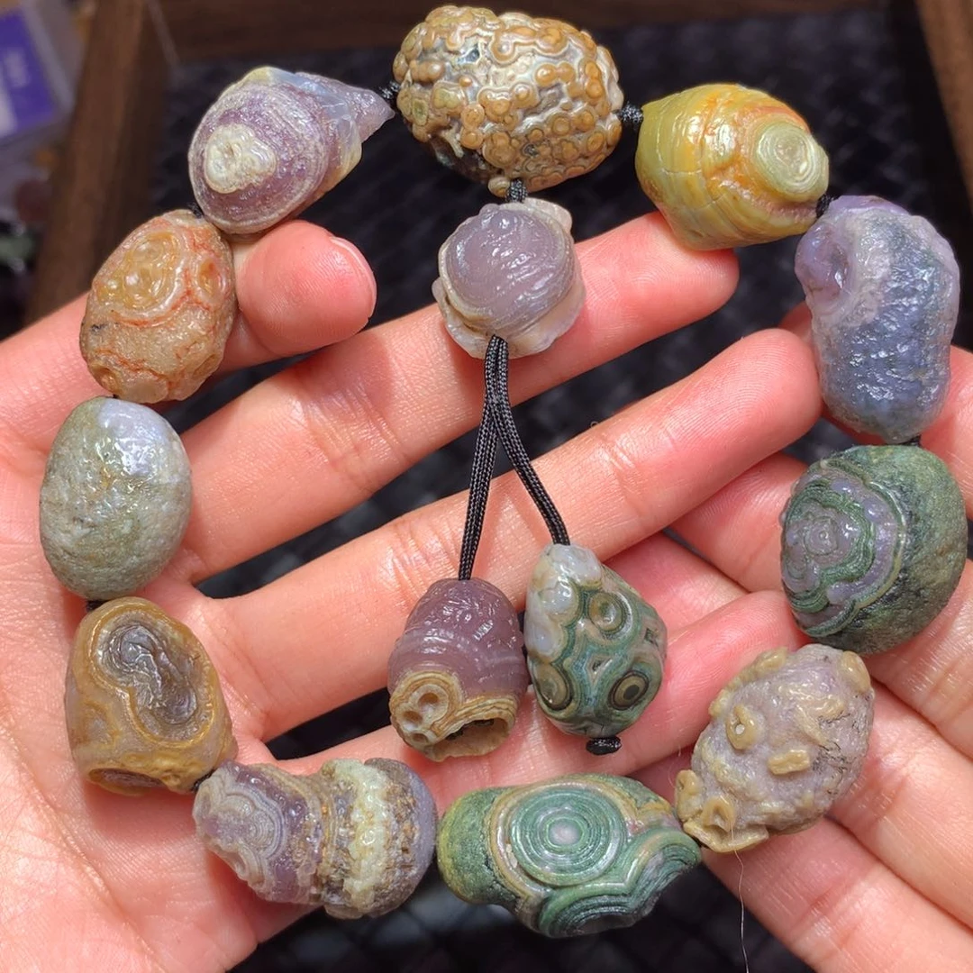 未镶嵌玛瑙/玉髓珠宝半成品