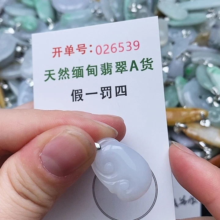翡翠未镶嵌颈饰539